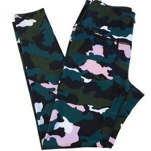 FILA SPORT LEGGINGS WOMEN'S YOGA Gym FULL GREEN BLACK PINK WHITE CAMO Size M